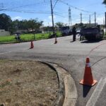 Mulher sofre ferimentos leves após capotamento de carro no Concórdia