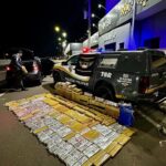 Quase 350 kg de drogas são apreendidos em veículo de passeio
